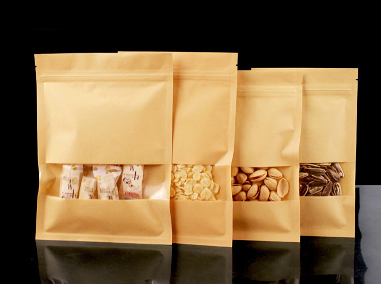 100PCS ส้นแบน Kraft กระดาษ Zip - Sugar Scrub Coffee บทวิจารณ์และราคา